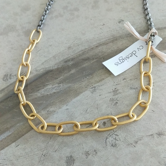 Gold chain necklace by CV DESIGNS. 38". NWT! - Picture 10 of 16